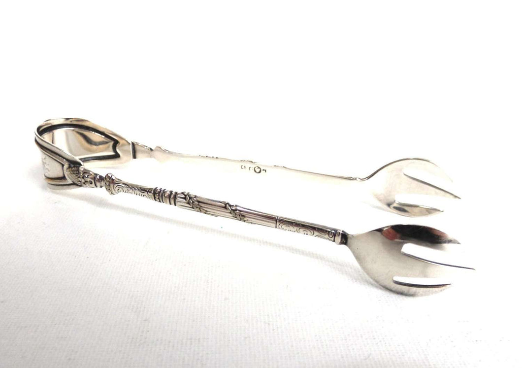 UpperDutch:Home and Decor,Silver plated sugar tongs. Vintage Decorated sugar tongs. Sugar Tong.