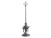 UpperDutch:Home and Decor,Brass Whale oil Lamp, 4 Wick Oil Lamp with Tools. Anique four spout oil lamp brass with patina. Old metal betty lamp lantern.