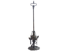 UpperDutch:Home and Decor,Brass Whale oil Lamp, 4 Wick Oil Lamp with Tools. Anique four spout oil lamp brass with patina. Old metal betty lamp lantern.