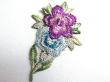 UpperDutch:Sewing Supplies,Flower applique, 1930s vintage embroidered applique. Vintage floral patch, sewing supply.