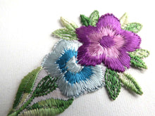 UpperDutch:Sewing Supplies,Flower applique, 1930s vintage embroidered applique. Vintage floral patch, sewing supply.