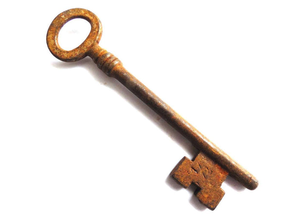 UpperDutch:Home and Decor,Skeleton Key - Authentic Beautiful antique key / skeleton key, rusty, rustic key.