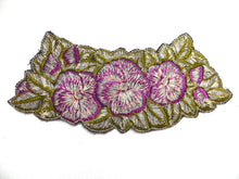 UpperDutch:Sewing Supplies,Floral Trim Applique, 1930s embroidered applique. Vintage patch, sewing supply.