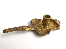UpperDutch:Candelabras,Candle Holder - Brass Candle Holder - Antique French Candlestick with Handle- Candlestick -  Chamber stick.
