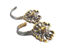 UpperDutch:Home and Decor,Set of 2 Brass plated Ornate Coat hook - Towel hook - Kitchen hook - Angel.