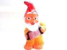 UpperDutch:Gnomes,Garden Gnome - Vintage Gnome - PVC Garden Gnome - Gnome with accordion.
