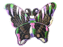 UpperDutch:Sewing Supplies,Applique, 1930s vintage embroidered butterfly applique. Vintage patch, sewing supply. Applique, Crazy quilt