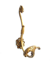 UpperDutch:Hooks and Hardware,Coat Hook, Large Solid Brass Ornate Wall hook, Coat hook. Coat rack supply, storage supply, Victorian style hook.