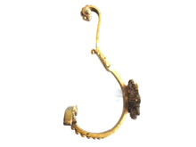 UpperDutch:Hooks and Hardware,Coat Hook, Large Solid Brass Ornate Wall hook, Coat hook. Coat rack supply, storage supply, Victorian style hook.