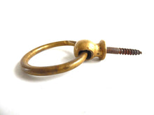 UpperDutch:Hooks and Hardware,Antique Solid Brass Drawer Pull, Drop Ring Drawer Handles.