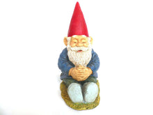 UpperDutch:Gnomes,Gnome figurine, 10 INCH Sitting Gnome after a design by Rien Poortvliet, David the Gnome.