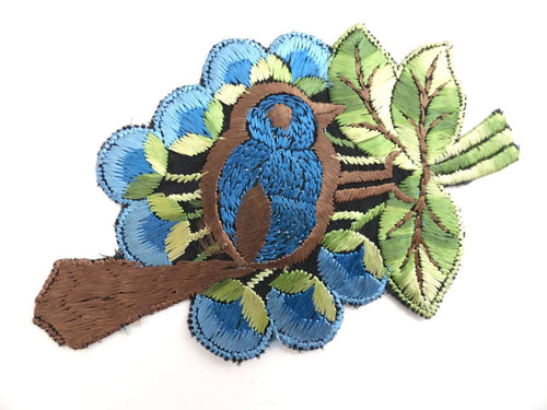 UpperDutch:Sewing Supplies,1930s  Bird Applique, Vintage Embroidered Bird  applique, application, patch. Vintage patch, sewing supply.