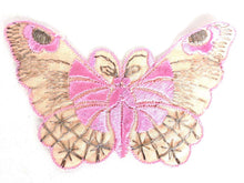 UpperDutch:Sewing Supplies,Applique, butterfly 1930s vintage embroidered applique. Vintage patch, sewing supply.