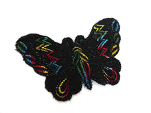 UpperDutch:Sewing Supplies,Butterfly Patch, 1930s vintage embroidered applique. Vintage patch, sewing supply. Applique, Crazy quilt.