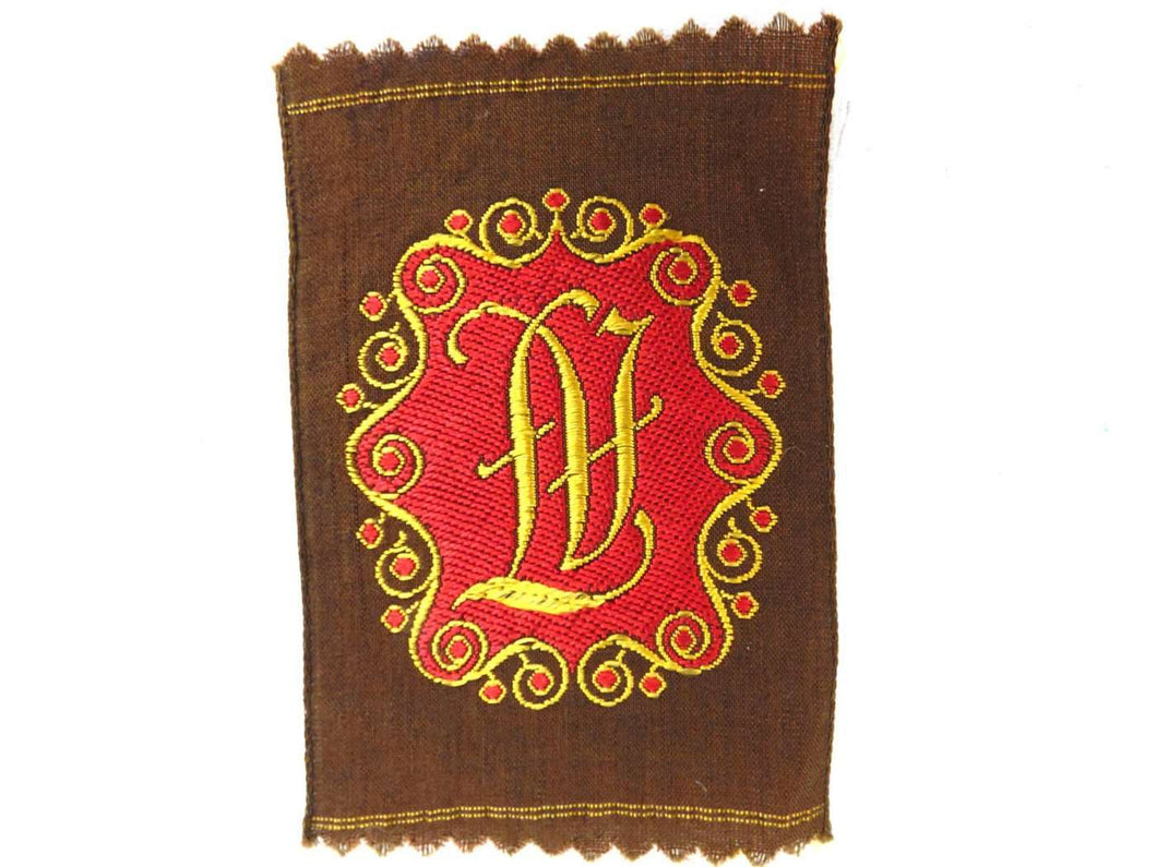 Monogram LV Applique 1930s Vintage Embroidered 'Initials LV' applique. –  UpperDutch