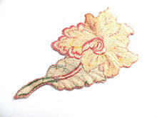 UpperDutch:Sewing Supplies,Applique, flower applique, 1930s vintage embroidered applique. Vintage floral patch, sewing supply.
