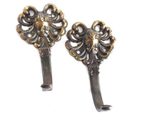 UpperDutch:Home and Decor,Set of 2 Brass plated Ornate Coat hook - Towel hook - Kitchen hook - Angel.