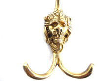 UpperDutch:Hooks and Hardware,Lion hook. Solid Brass Lion Head Wall hook, Coat hook. Decorative animal storage solution, coat hanger. Ornate wall fixtures.