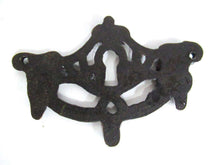 UpperDutch:Keyhole cover,1 (ONE) Antique Rams Head Keyhole cover, Antique brass escutcheon, keyhole frame, plate, goat, ram.