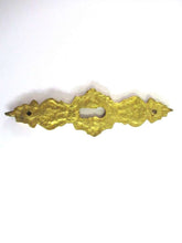 UpperDutch:,Antique brass Ornamental escutcheon, Keyhole Cover Frame Furniture applique Cabinet Hardware.