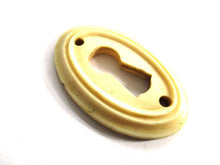 UpperDutch:Keyhole cover,Bone Keyhole cover, plate, bone escutcheon, keyhole frame.