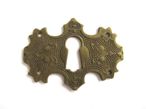 UpperDutch:Keyhole cover,Keyhole cover, Vintage Brass Escutcheon