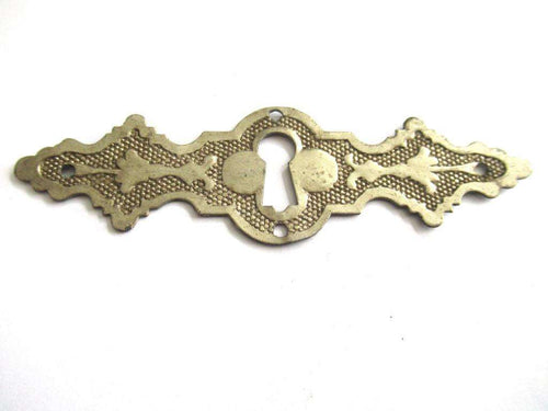 UpperDutch:Keyhole cover,Keyhole cover, Vintage metal Escutcheon.