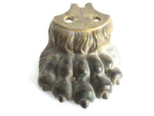 UpperDutch:Lion paw,1 (ONE) Early 1900's Brass Lion Paw, Solid Brass Claw or Foot, Antique Cabinet Hardware. Authentic furniture restoration supplies