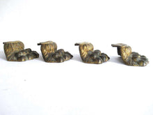 UpperDutch:Lion paw,1 (ONE) Early 1900's Brass Lion Paw, Solid Brass Claw or Foot, Antique Cabinet Hardware. Authentic furniture restoration supplies