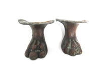 UpperDutch:Lion paw,Set 2 pcs Brass Lion Paws, Antique Solid Brass Claws / Feet.
