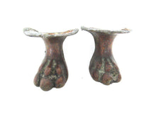 UpperDutch:Lion paw,Set 2 pcs Brass Lion Paws, Antique Solid Brass Claws / Feet.