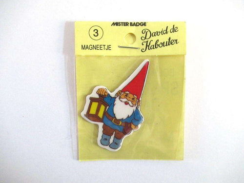 UpperDutch:Magnet,Gnome magnet, Brb, David the Gnome, Rien Poortvliet.