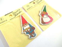 UpperDutch:Magnet,Set of 2 Gnome magnets, Brb, David the Gnome, Rien Poortvliet.