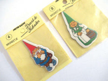 UpperDutch:Magnet,Set of 2 Gnome magnets, Brb, David the Gnome, Rien Poortvliet.