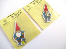 UpperDutch:Magnet,Set of 2 Gnome magnets, Brb, David the Gnome, Rien Poortvliet.
