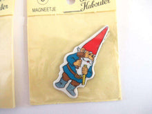 UpperDutch:Magnet,Set of 2 Gnome magnets, Brb, David the Gnome, Rien Poortvliet.