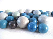 UpperDutch:Marbles,Marbles, Set of 30 Blue Antique Clay Marbles
