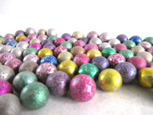 UpperDutch:Marbles,Mix of 100 Very Small Rare Clay Marbles, mixed colors. Colored Jewelry supply.