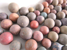 UpperDutch:Marbles,Set of 75 Antique Clay Marbles, old marbles.