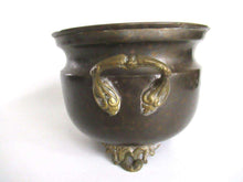 UpperDutch:Planter,Brass planter, Copper Pot, Antique Copper Planter, flower pot.