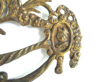 UpperDutch:,1 (ONE) Antique Drawer Handle. Ornamental Furniture Applique. Drawer embellishment. Authentic 19th century hardware.
