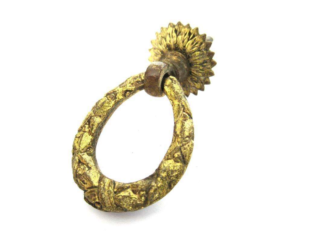 1 (ONE) Antique Ornate Solid Brass Drawer Pull / Drop Ring Drawer Hand UpperDutch 1 (ONE) Antique Ornate Solid Brass Drawer Pull / Drop Ring Drawer Hand UpperDutch