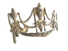 UpperDutch:,1 (ONE) Antique Solid brass Ornate Drawer Handle. Ornamental Furniture Applique. Empire embellishment. Restoration hardware
