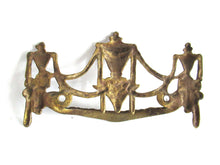 UpperDutch:,1 (ONE) Antique Solid brass Ornate Drawer Handle. Ornamental Furniture Applique. Empire embellishment. Restoration hardware