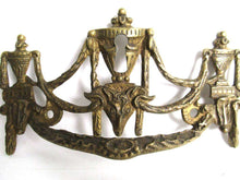 UpperDutch:,1 (ONE) Antique Solid brass Ornate Drawer Handle with Key hole. Ornamental Furniture escutcheon. Empire keyhole embellishment.