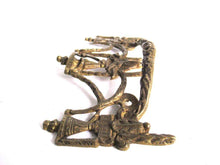 UpperDutch:,1 (ONE) Antique Solid brass Ornate Drawer Handle with Key hole. Ornamental Furniture escutcheon. Empire keyhole embellishment.