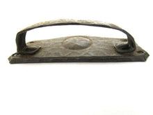 UpperDutch:Pull,Antique Shabby Cabinet Drawer Pull, Distressed Handle / Escutcheon.
