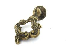 UpperDutch:Pull,Antique Solid Brass Drawer Pull / Drop Ring Drawer Handle.
