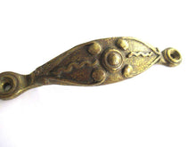 UpperDutch:Pull,Large Heavy Antique Ornate Brass Cabinet Pull, Door Handle, Hardware, Drawer Handle.