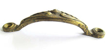 UpperDutch:Pull,Large Heavy Antique Ornate Brass Cabinet Pull, Door Handle, Hardware, Drawer Handle.